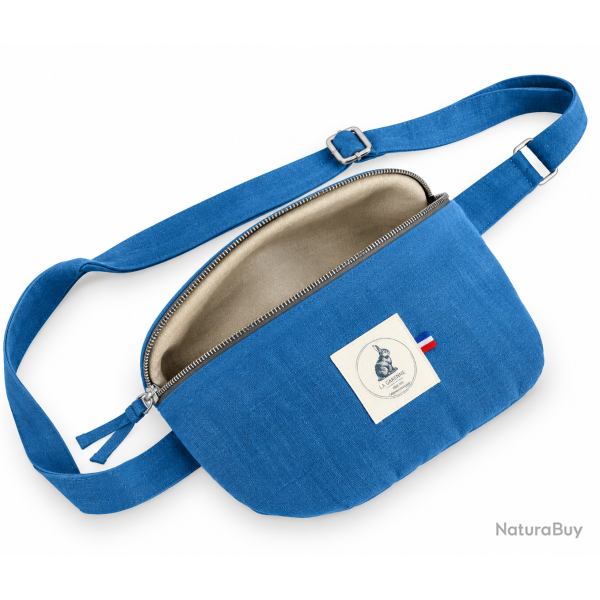 Sacs banane en lin Femme - 6 coloris - La Garenne - Bleu clair / Taille unique