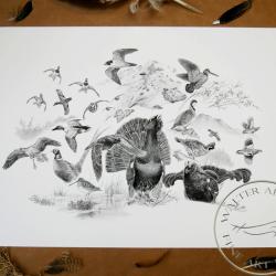 Tirage fine art Oiseaux - 40 x 30 cm