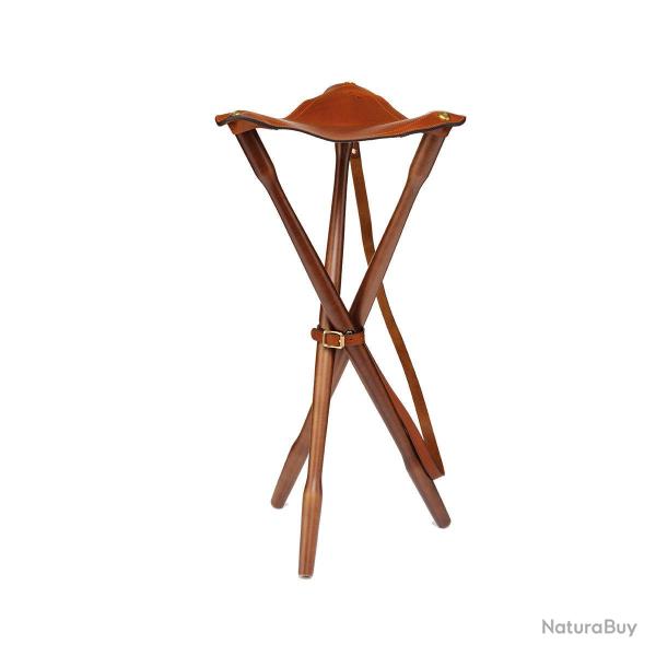 Tr�pied teak et cuir