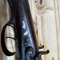 Fusil &agrave; chien platine d'amas
