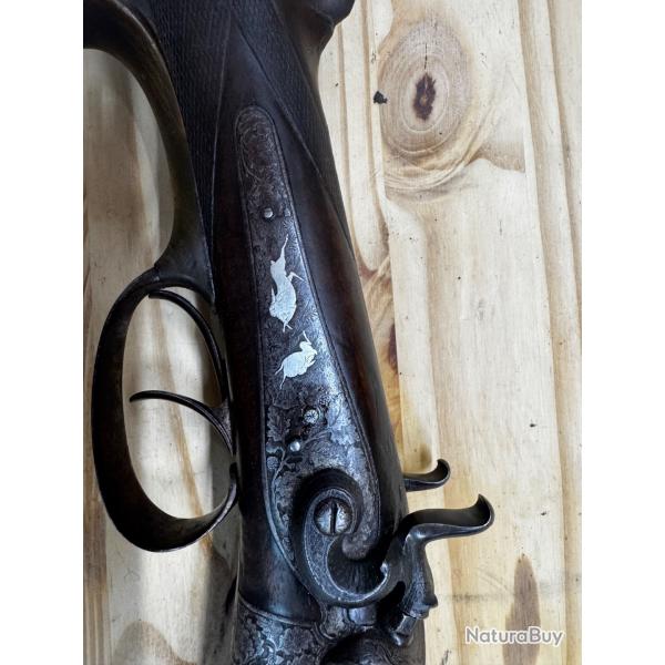 Fusil � chien platine d'amas