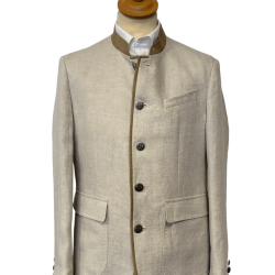 Veste autrichienne Brest lin nature - 52