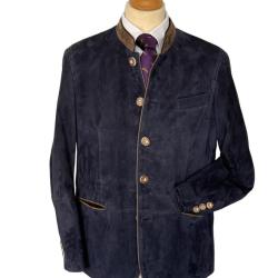 Veste autrichienne en peau Ladis marine - 50
