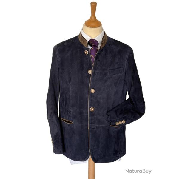 Veste autrichienne en peau Ladis marine - 52