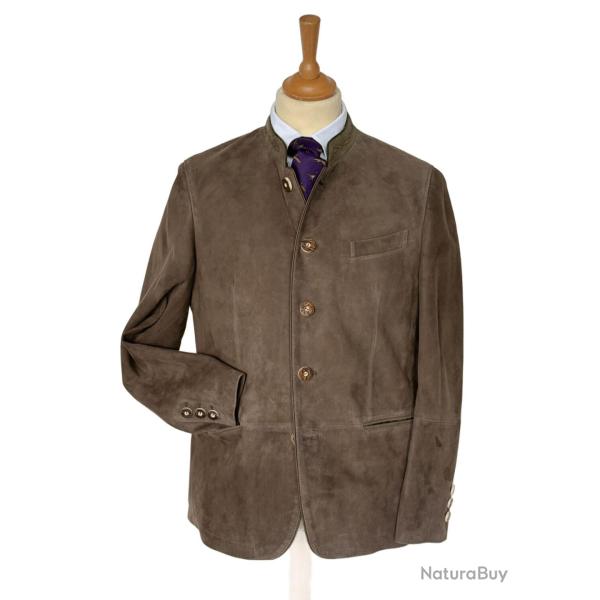 Veste autrichienne en peau Ladis marron - 50