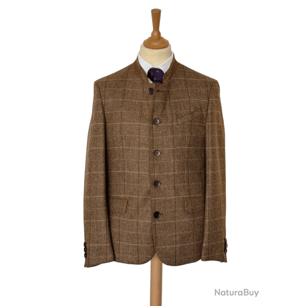 Veste autrichienne Moos tweed mittelgelb - 50