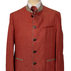 Veste autrichienne Murau braun en lin - 60