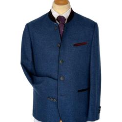 Veste autrichienne Murau m&eacute;rinos blau - 56