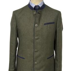 Veste autrichienne Murau olive en lin - 60