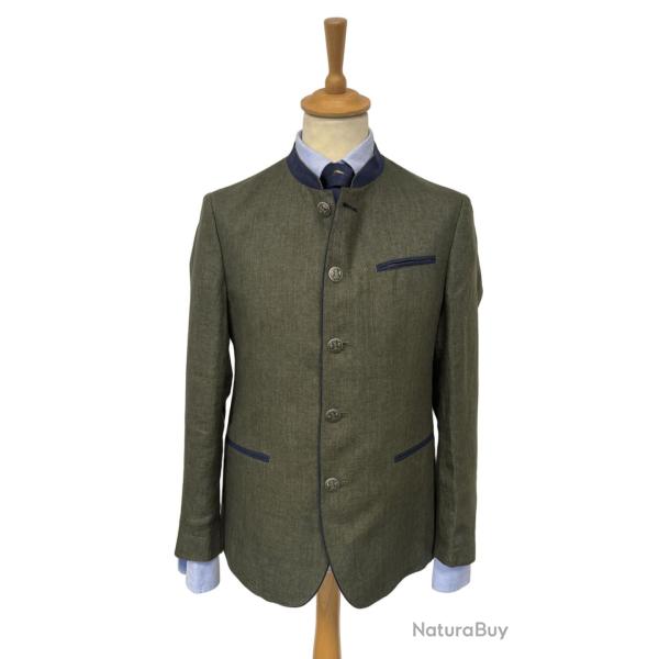 Veste autrichienne Murau olive en lin - 60