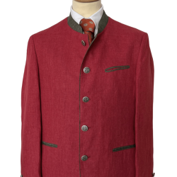 Veste autrichienne Murau rot en lin - 60