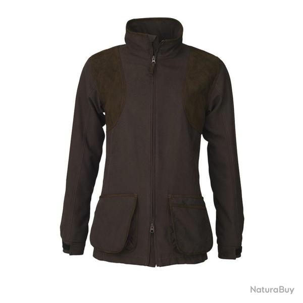Veste de tir femme clay pro marron - L