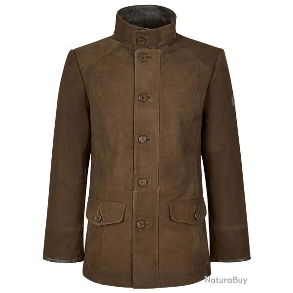 Veste en cuir Moore walnut - XL