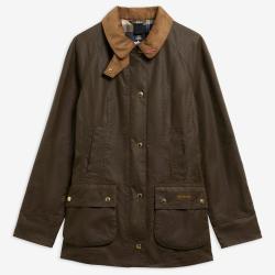 Veste en coton huil&eacute; Femme Icons Beadnell - Beech Birchwood - Barbour - 42 / Marron