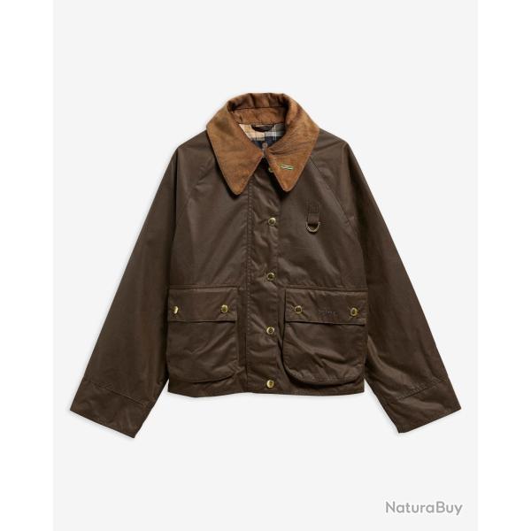 Veste en coton huil� Femme Icons Modern Spey - Beech Birchwood - Barbour - 38 / Marron