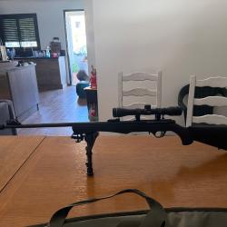 Vends carabine 22 LR Rossi avec silencieux lunette et bipied et 2 chargeurs