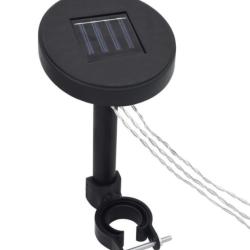 Guirlande lumineuse LED solaire 3x3 m blanc chaud d&eacute;coration belv&eacute;d&egrave;re
