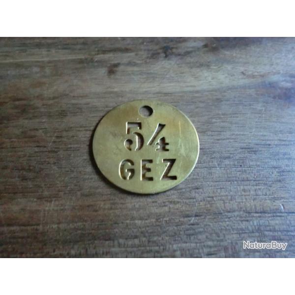 jeton plaque N� 54  GEZ