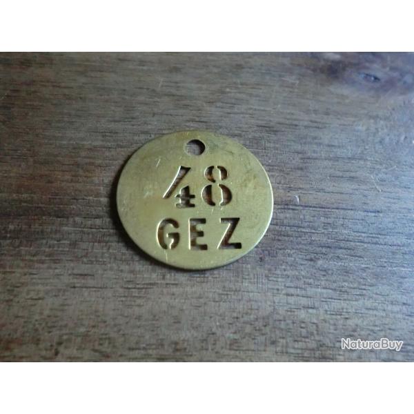 jeton plaque N� 48  GEZ