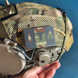 Patch tactique ITA (Italie) - Fond Camouflage BME (5x8 cm / 100 % Cordura 500D)