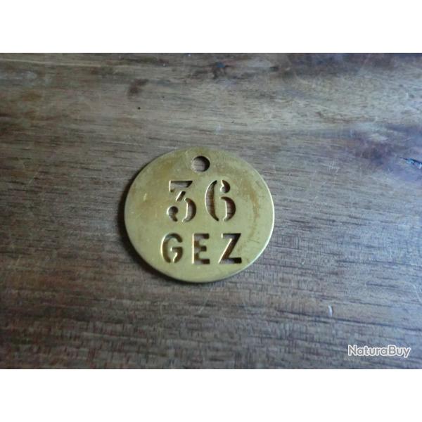 jeton plaque N� 36  GEZ