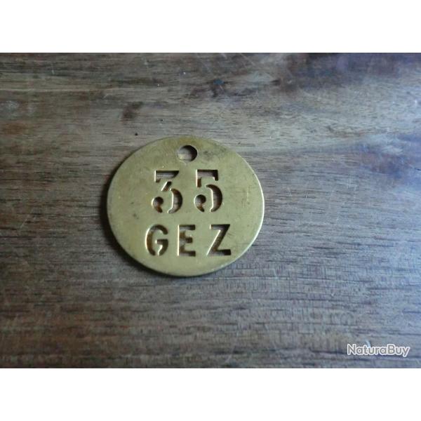 jeton plaque N� 35  GEZ
