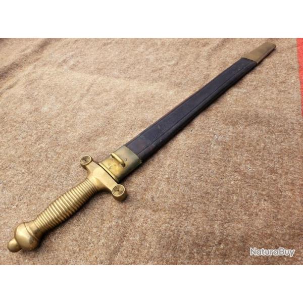GLAIVE SUISSE MOD�LE 1842/52 DE PIONNIER fourreau 1862/68 (S8)