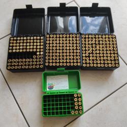 Lot douilles calibre 222 rem avec bo&icirc;te case -gard
