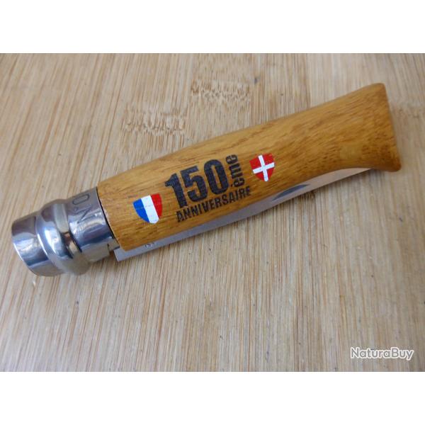 Couteau pliant OPINEL N�8 s�rie collection 150 ANS Savoie France