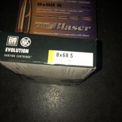 Douilles 8x68S. 180 unit&eacute;s: 131 RWS et 49 Blaser CDP.