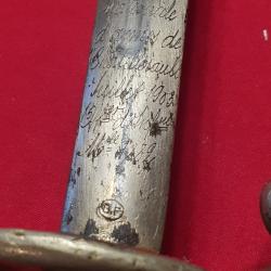 SABRE OFFICIER INFANTERIE MOD&Egrave;LE 1882 CH&Acirc;TELLERAULT JUILLET 1903