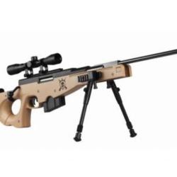 Carabine sniper phantom elite desert 20 joules avec bipied et lunette