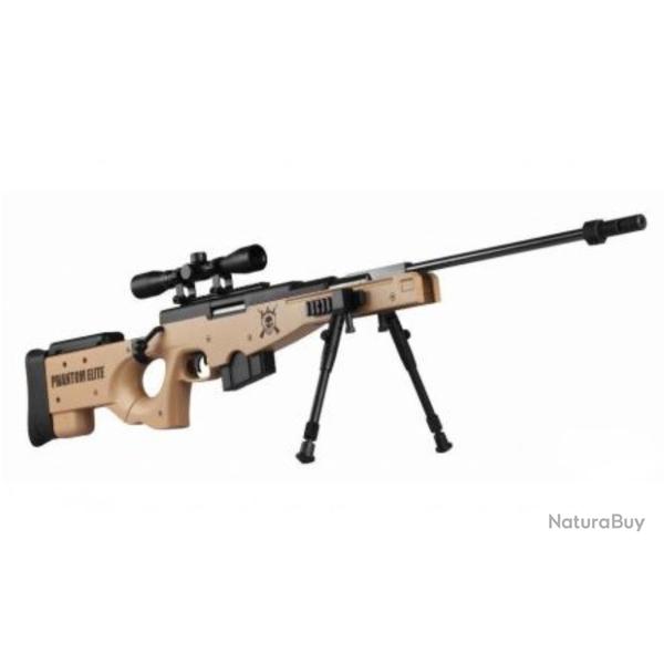 Carabine sniper phantom elite desert 20 joules avec bipied et lunette