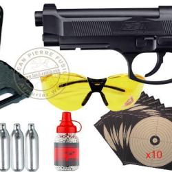 Pack pistolet &agrave; plomb 4,5 mm BB CO2 UMAREX - Beretta Elite II (3 joules) - PROMO