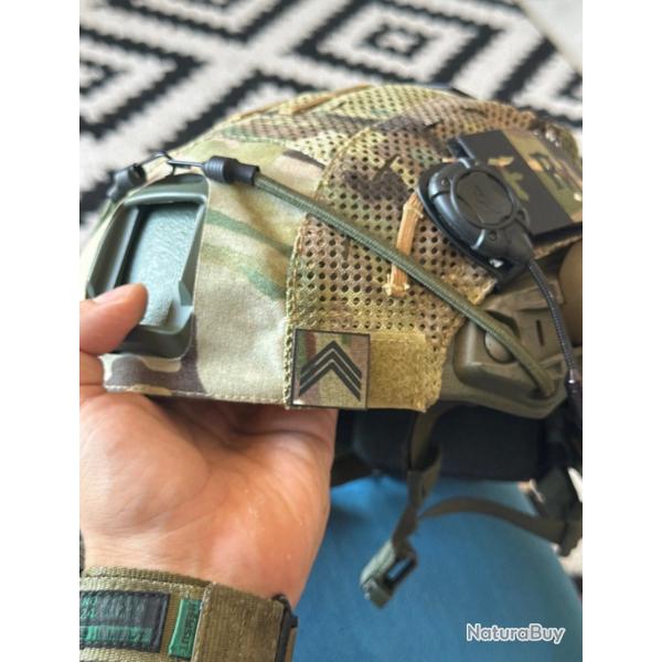 Mini grade tactique Sergent-Chef (SCH) - Format 2,5x2,5 cm (Fond BME / 100 % Cordura 500D)