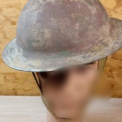 Casque Britannique Mk II Brodie de 1940 Bataille de Dunkerque ww2