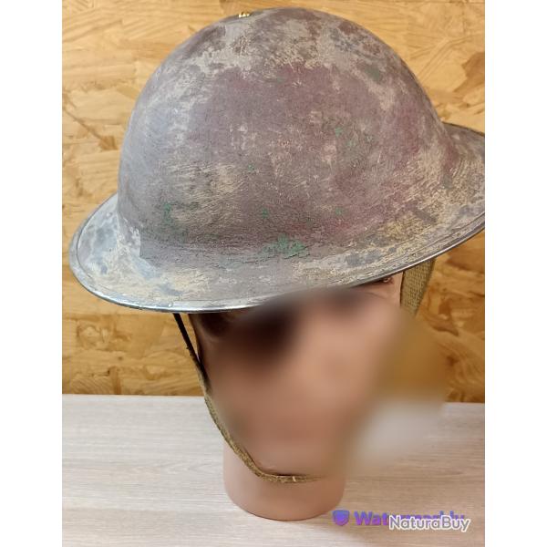 Casque Britannique Mk II Brodie de 1940 Bataille de Dunkerque ww2