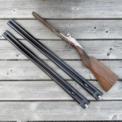 Fusil chasse juxtapos&eacute; Darne P17 P 17 - 2 jeux de canons Lisses et Ray&eacute;s - Calibre 12/70