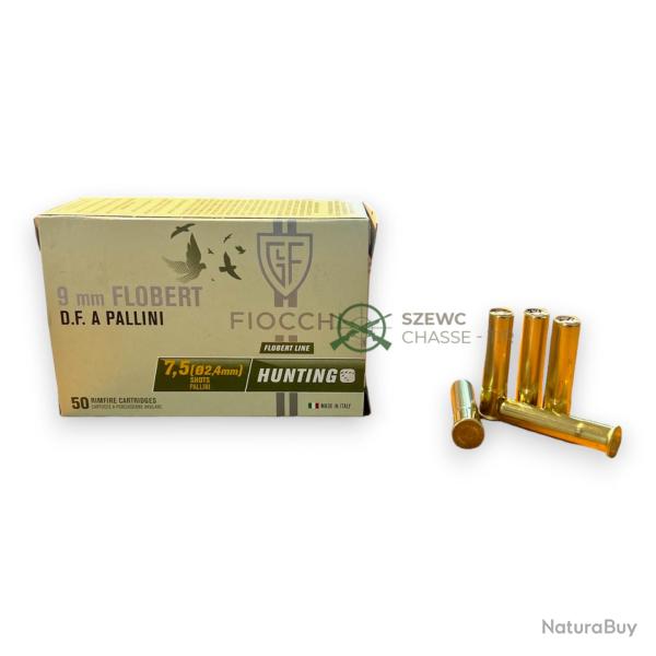 FIOCCHI DOUBLE CHARGE PLOMBS 9 MM FLOBERT 7.5