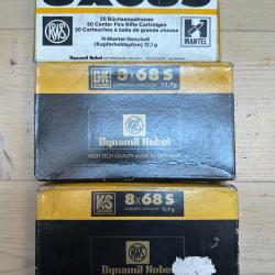Lot de 60 balles 8x68s