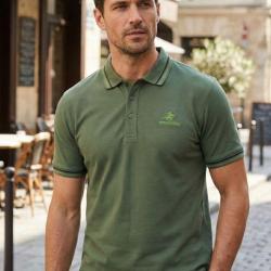 Polo Manches Courtes Homme Winchester Rogan1 Vert Olive PROMO