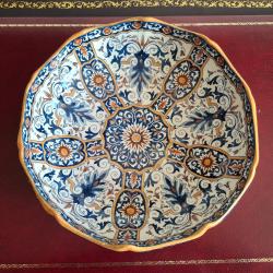 Saladier ou melonni&egrave;re ou grand plat creux Gien diam&egrave;tre 27 cm tr&egrave;s bon &eacute;tat