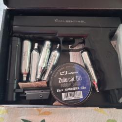 Pistolet Vesta Sentinel C50 + Extension de Canon Tachyon-S +co2+ point rouge +billes