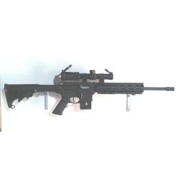 SMITH & WESSON MP15-22 en TBE avec d&eacute;tente match 1,5kgs, 2 chargeurs, 2 crosses et lunette 1-4 x 24