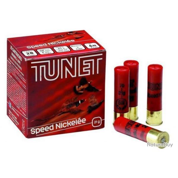Cartouches Tunet Traditionnelles Speed Nickel�e Cal.20/70 24gr PAR 75