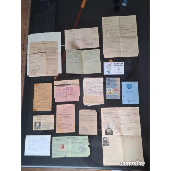 Militaria - Grouping L�gion �trang�re WW2 / Alg�rie / Indo