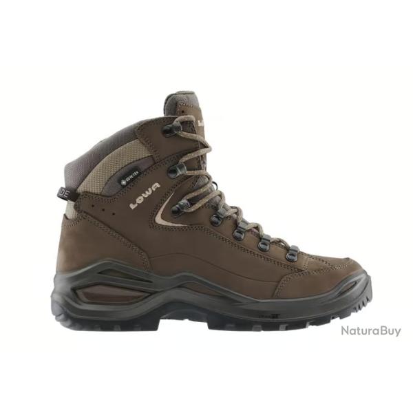 Chaussure Randonn�e Femme Lowa "RENEGADE EVO GTX MID Ws" 37,5 Marron