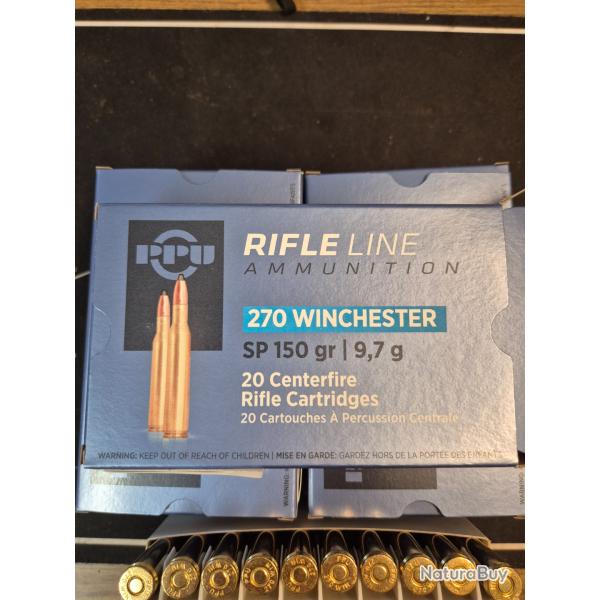 PPU 270 Win 150Gr SP x3 boites