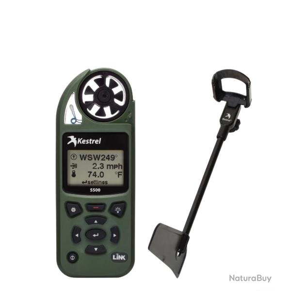 Kestrel 5500 avec support girouette.