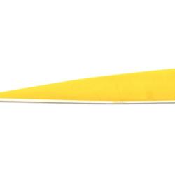 PLUME NATURELLE SHIELD DROITE 5" SKYLON - JAUNE UNI (x6)
